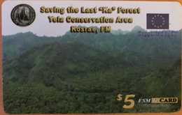 MICRONESIE  -  Prepaid  -  " FSMTelCARD  "  - Saving The Last Ka Forest  -   $5 - Micronesia