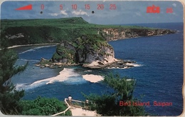 MICRONESIE  -  Phonecard  - " Tamura " - Bird Island Saipan  -  Mtc 25 - Micronésie