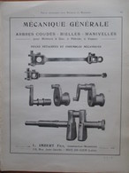 BIELLE & MANIVELLE  Ets Imbert RIVE DE GIER - Page De 1925 De Catalogue Sciences & Technique (Dims. Standard 22 X 30 Cm) - Andere Geräte
