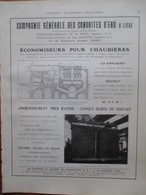 ECONOMISEUR POUR CHAUDIERE à Liège   - Page De 1925 Catalogue Sciences & Tech. (Dims. Standard 22 X 30 Cm) - Andere Geräte