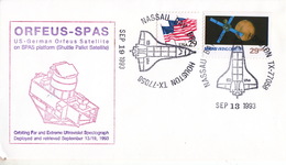 1993 USA  Space Shuttle Discovery STS-51 Flight Commemorative Cover - America Del Nord