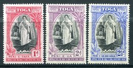 Tonga 1938 20th Anniversary Of Queen Salote's Accession Set HM (SG 71-73) - Light Gum Toning - Tonga (...-1970)