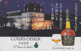 TC / 110-64974 - Alcool - COURVOISIER - COGNAC De NAPOLEON - Château - France Rel. JAPAN Phonecard - 864 - Alimentation