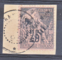 Saint Pierre Et Miquelon   42 Colonies Surchargé Sur Fragment TB Oblitéré Used Cote 12 - Gebraucht