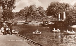 THE LAKE-WARDOWN PARK-LUTON-REAL PHOTO-1959 - Bedford