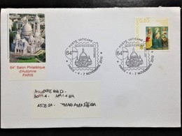 Vatican, Circulated Cover To Portugal, "Filatelic Event", "Salon Philatélique De Paris", "Architecture", "Christmas"2010 - Brieven En Documenten