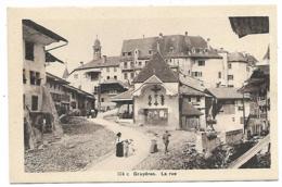 CPA ANIMEE GRUYERES, ANIMATION DANS LA RUE, CANTON DE FRIBOURG, SUISSE - Fribourg