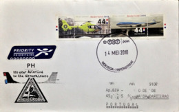 Netherlands, Circulated Cover To Portugal, "Aviation", "KLM", "Aircrafts", "Helicopters", 2010 - Covers & Documents