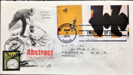 United States, Circulated FDC, "Art", "Painting", "Abstract Expressionists", "Robert Motherwell", "Clifford Still", 2010 - 2001-2010