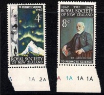 New Zealand 1967 Royal Society Set Of 2 MNH - Ongebruikt