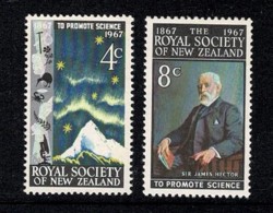 New Zealand 1967 Royal Society Set Of 2 MNH - - Ongebruikt