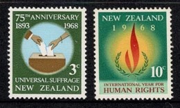 New Zealand 1968 Universal Suffrage & Human Rights MNH - Ongebruikt