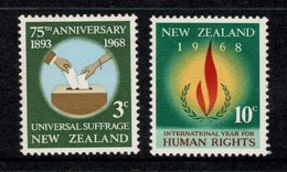 New Zealand 1968 Universal Suffrage & Human Rights MNH - - Ongebruikt