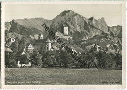 Sargans Gegen Den Falknis - Foto-Ansichtskarte - Verlag E. Anrig Sargans - Sargans