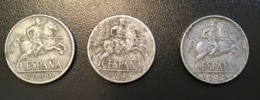 SPAGNA  ESPANA - 1940 , 1941 E 1945  - 3 Monete 10 CENTS - 10 Centimos