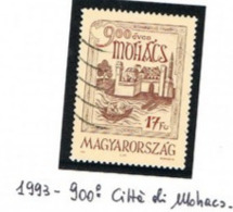 UNGHERIA (HUNGARY) - SG 4146   - 1993  900^ ANNIVERSARY OF MOHACS   - USED - RIF.CP - Used Stamps