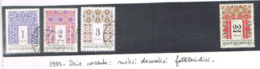 UNGHERIA (HUNGARY) - YV 3488.3500  - 1995 TRADITIONAL PATTERNS  - USED - RIF.CP - Used Stamps