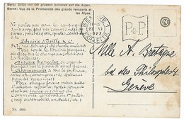 GENEVE Suisse Cachet Mécanique GENEVE 1 Exp. Lettre + Flamme P.+P. Sur Cpa Librairie Naville   ....G - Sonstige & Ohne Zuordnung