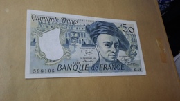 France - Billet 50 Francs Quentin De La Tour - 50 F 1976-1992 ''Quentin De La Tour''