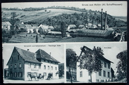 Gruss Aus HOFEN Schaffhausen Wirtschaft Zum Schweizerbund Post Ablage Schulhaus Gel. 1912 V. Thayngen - Thayngen