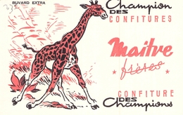 Ancien Buvard Collection CONFITURES MAITRE FRERES GIRAFE - C