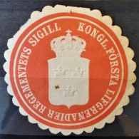 SWEDEN - Vignette "KONGL. FÖRSTA LIFGRENADIER REGEMENTETS SIGILL" - Autres & Non Classés