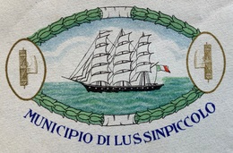 LUSSINPICCOLO - BUSTA DEL MUNICIPIO : STEMMA CON VELIERO E FASCI - Dalmatie