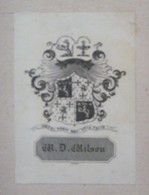 Ex-libris Armorié, Illustré XIXème - W. D. WILSON - Exlibris