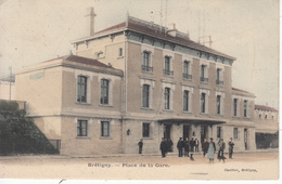 91 BRÉTIGNY SUR ORGE Place De La Gare, Animée - Bretigny Sur Orge