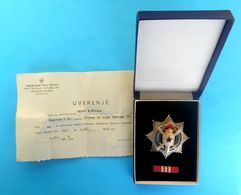 YUGOSLAVIA ARMY JNA - ORDER OF MILITARY MERITS III CLASS * SOLID SILVER * Complette Set * Jugoslawien Jugoslavia - Altri & Non Classificati