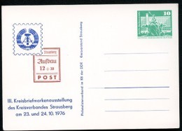 DDR PP16 D2/059 Privat-Postkarte AUSSTELLUNG STRAUSBERG 1976  NGK 4,00 € - Cartes Postales Privées - Neuves