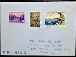 Japan, Circulated Cover To Portugal, "Painting", 2008 - Covers & Documents