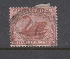 Australia-Western Australia SG 87 1882-85 Three Pence Red Brown,used - Gebruikt