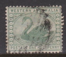 Australia-Western Australia SG 94 1885-93 Half Penny ,perf 14,,used - Gebruikt