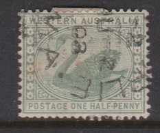 Australia-Western Australia SG 94a 1885-93 Half Penny ,perf 14,used - Gebruikt