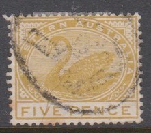 Australia-Western Australia SG 99 1885-93 Five Pence Bistre,toned Perf,perf 14,,used - Gebruikt