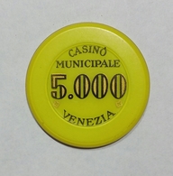 VENEZIA - Casinò MUNICIPALE Di VENEZIA - CHIP / FICHE / TOKEN Da 5000 - Casino