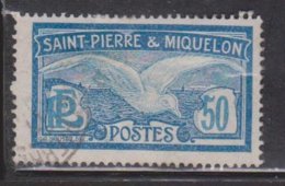 ST PIERRE ET MIQUELON Scott # 98 Used - Seagull - Gebruikt