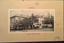 CPA, Annemasse Place De L Hôtel De Ville, Animée, Tramway, écrite En 1910, éd Pittier - Annemasse