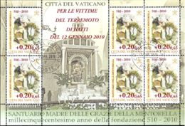 Vatican 2010 Mi# 1664 Kleinbogen Used - Sheet Of 6 - 1500th Anniv. Of Our Lady Of Graces Of Mentorella - Gebraucht