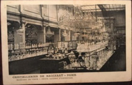 CPA, Cristalleries De Baccarat- Paris 75-, Magasins De Vente, Petite Galerie D'Exposition, Carte Visite Verso,  1912 - Shops