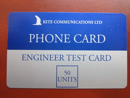 Kite Communications Autelca Phonecard,Engineer Test Card,blue,50 Units - Bedrijven Uitgaven