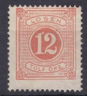 Sweden 1874 Postage Due Mi#5 A Perforation 14, MNG - Taxe