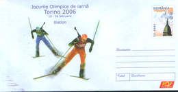 Romania - Stationery Cover Unused 2006(004) -   Torino 2006 Olympic Winter Games - Biathlon - Hiver 2006: Torino - Paralympic