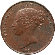 LaZooRo: Great Britain 1 Penny 1853 PROOF RARE Doubling - D. 1 Penny