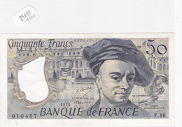 Billet 50 FRANCS De 1979 De QUENTIN DE LA TOUR - 010457 Alph. F.16 @ N° Fayette : 67.4 - 50 F 1976-1992 ''quentin De La Tour''