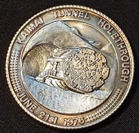 New Zealand - Kaimai Tunnel Holethrough June 21st 1976 (silver) - Monedas Elongadas (elongated Coins)