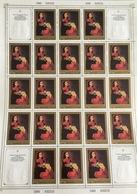 USSR Russia 1985 Sheet Spanish Paintings In Hermitage Art Museum Painting Francisco Zurbaran Portrait People Stamps MNH - Full Sheets