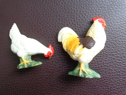 Lot De 1 Poule Et 1 Coq  Schleich - Autres & Non Classés