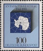WEST GERMANY (BRD) - ANTARCTIC TREATY, 20th ANNIVERSARY 1981 - MNH - Traité Sur L'Antarctique